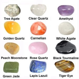 12 Chakra Tiger Eye Tumble Stone Kit