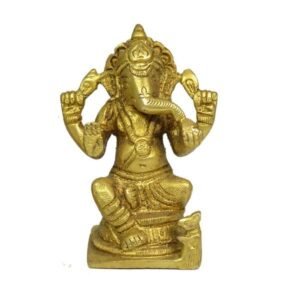 Brass Ganesha for Home Décor, Gifting, Diwali-300-350 Gram Approx