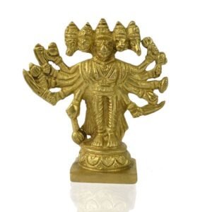 Brass Panchmukhi Hanuman Idol/Murti Small Size 3.5 Inch Approx