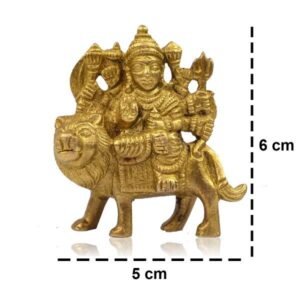 Brass Statue/Idol Sherawali | Maa Durga On Lion / 135 Gram