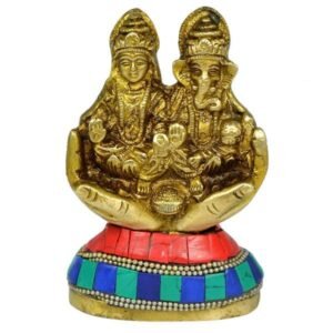 Brass laxmi Ganesha god for Home Decor, Gifting -400-450 Gram Approx