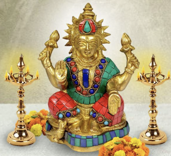 Brass laxmi Statue for Diwali, Home Decor-1400-1450 Gram Approx