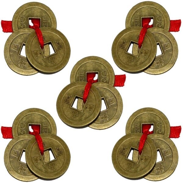 Feng Shui Set of 15 Lucky Coins For Wealth