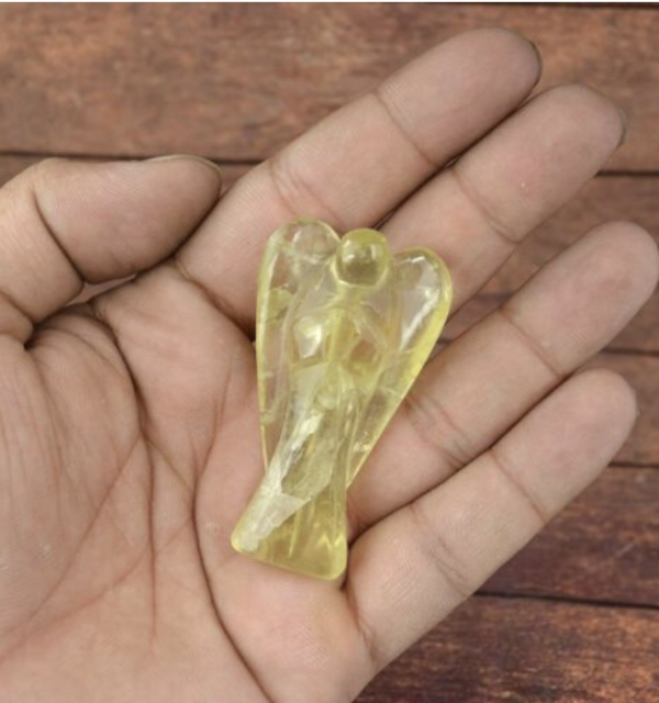 Lemon Quartz Crystal Angel Charged
