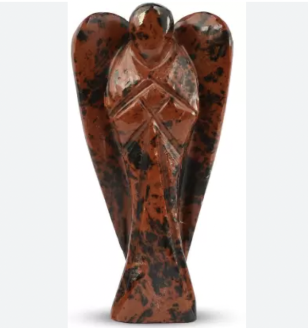 Mahogany Obsidian Crystal Angel Charged