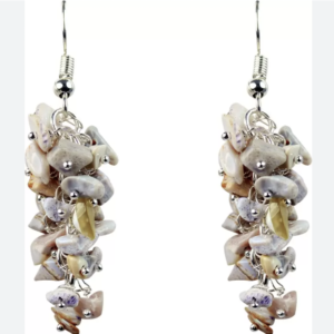 Opalite Crystal Stone Chip Earrings