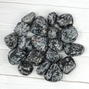 Snowflake Obsidian Tumble Stone