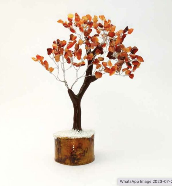 Carnelian Gemstone Tree Charged