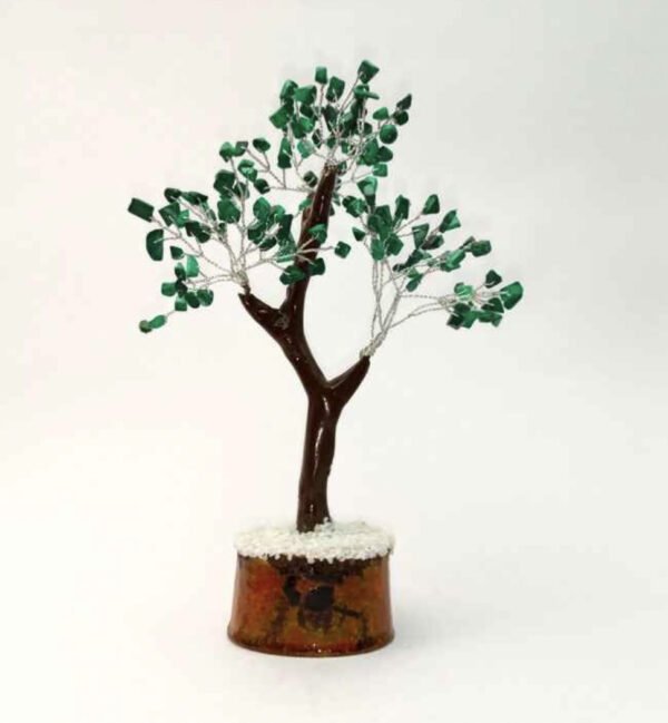 Charged Malachite Gemstone Tree