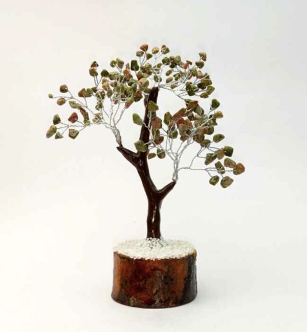 Charged Unakite Gemstone Tree